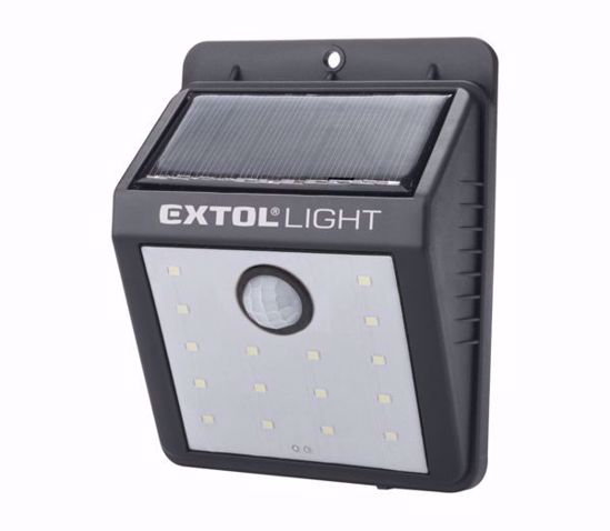 Picture of Solární nástěnné svítidlo s pohybovým sensorem EXTOL LIGHT 43130