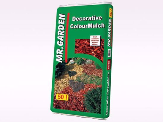 Picture of Štěpka dekorační barvená, cihlová/hnědá 50 litrů, Mr.Garden