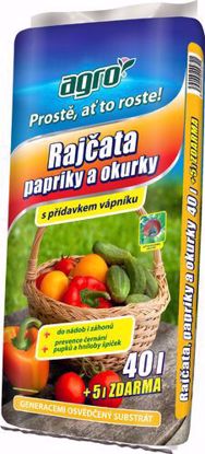 Obrázek AGRO substrát pro rajčata, papriky a okurky 45 l